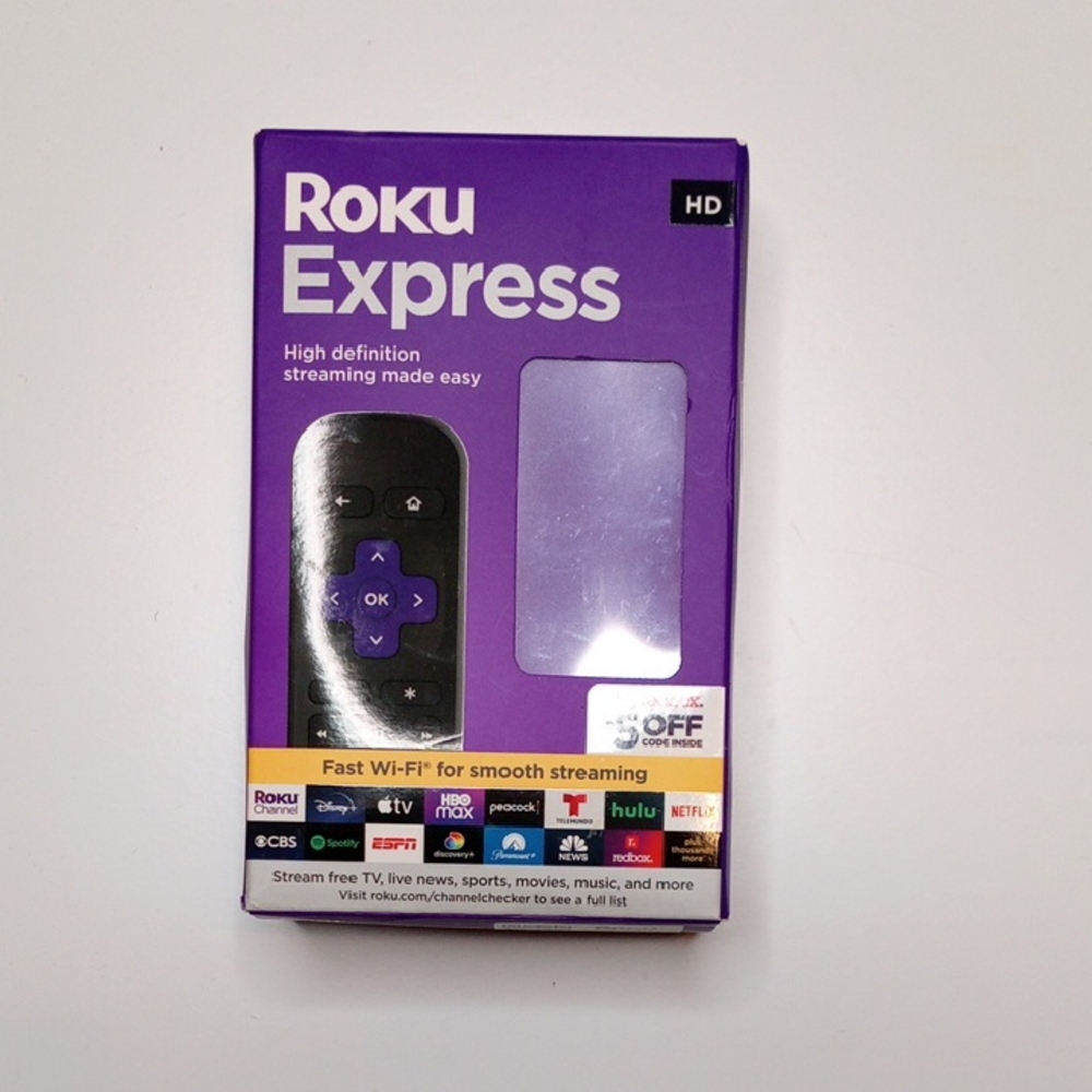 Roku Express HD Streaming Device - Purple and Black